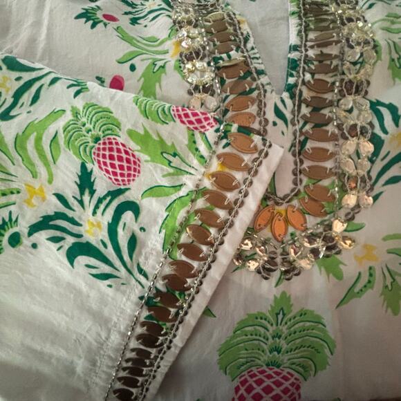 Charter Club Swim Cover Up Boho Tunic XXL Tropical Resortwear Cruise - Picture 4 of 12